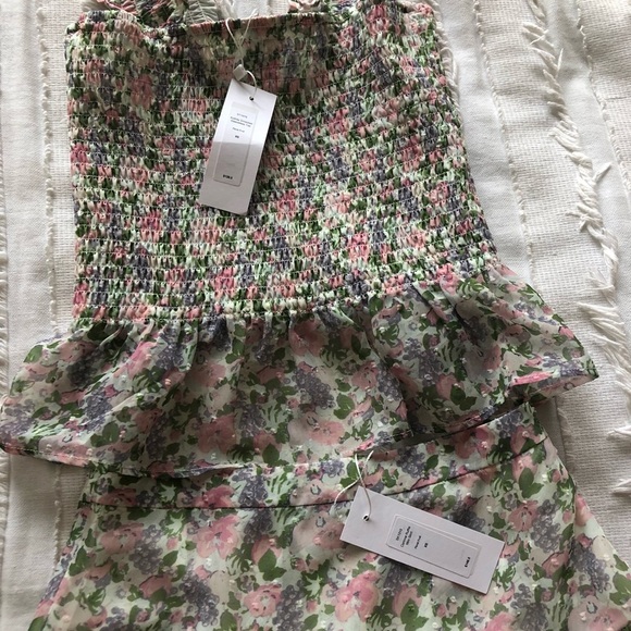 NWT $275 Senlis Floral Fruit Skirt Set Corinne Ruffle Mini Skirt + Audrey Top XS - Picture 15 of 15